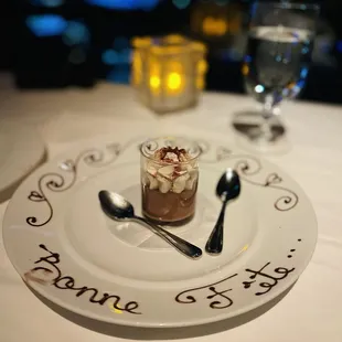 Complimentary dessert