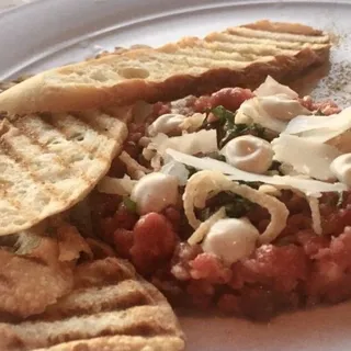 *Steak Tartare, Always Raw, Truffle Aioli, Baguette Grillée