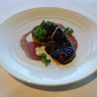 *Warm New York State Foie Gras, Spiced Quince, Almond Financier