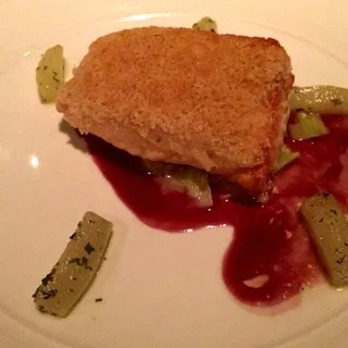 *Slow Roasted Filet of Salmon, Pinot Noir Sauce