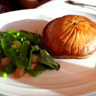 *Individual Eiffel Tower Beef Wellington, Sautéed Snap Peas