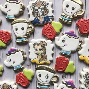 beauty and the beast cookies