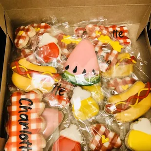Baby-Q themed cookies