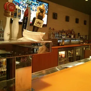 a television in the background