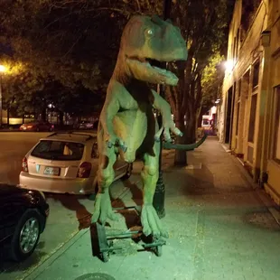 Waiting for you at their entrance