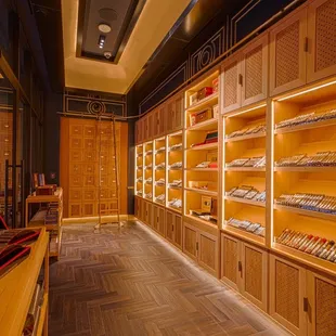 Eight Lounge's Humidor and Member Cigar Lockers