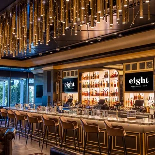 the bar and lounge area