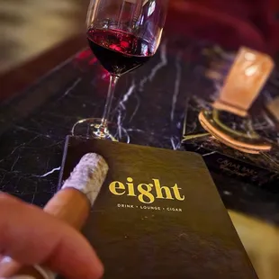 Night cap, glass of malbec and a Monte Cristo