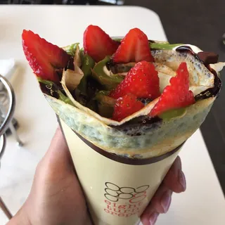 14. Matcha Stripe Truffles Crepe (GF)