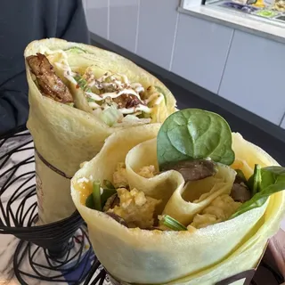 2. Truffled Royal Scrambled Eggs Crepe (GF, V)