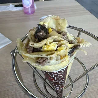 10. Philly Cheese Steak Crepe (GF)