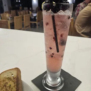 Blueberry vodka drink