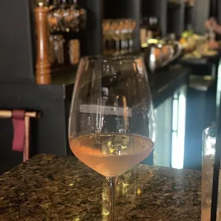 Rosé at the bar