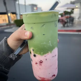 pink matcha