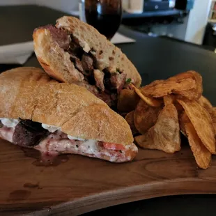 Mediterranean Steak Sandwich