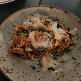 Spicy Scallop Pasta