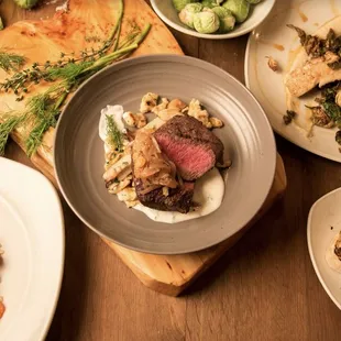 a variety of dishes