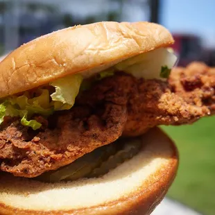 The chicken sandwich (un-sauced / not dipped)