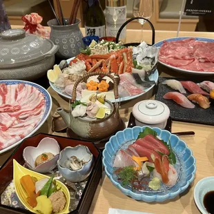sushi and sashimi, sashimi, sushi, food