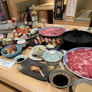 sushi and sashimi, interior