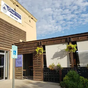 the outside of the building