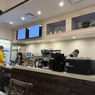 Coffee bar area