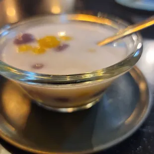 Bua loi... rice balls in WARM sweet coconut milk.  Very good