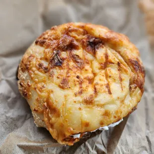 6 cheese bagel double toasted? My morning jam.