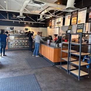 customers at the counter