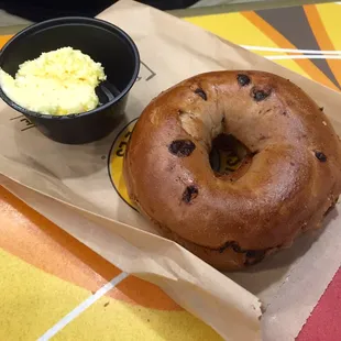 Toasted Chocolate Chip Bagel