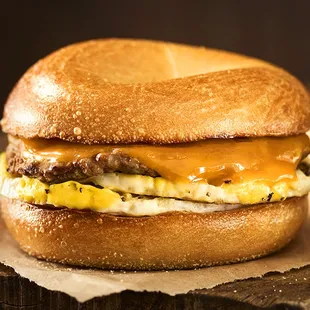 Turkey-Sausage &amp; Cheddar Breakfast Egg Sandwich
