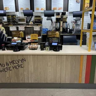 Clean, Welcoming, organized front counter