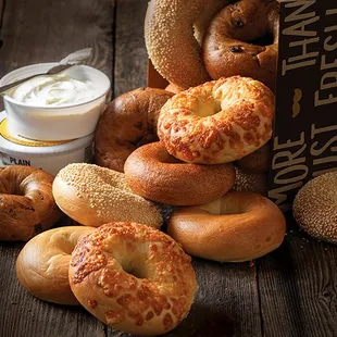 bagel, bagels, food