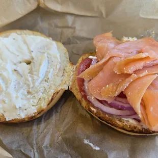 Nova Lox Toasted Bagel