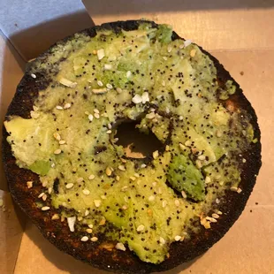Burnt Avocado Toast with barely any avocado spread