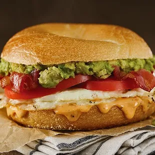 a close up of a sandwich