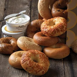 food, bagel, bagels