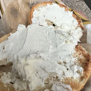 Asiago with cream cheese