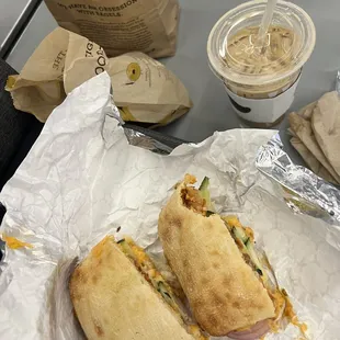 Spicy chicken ciabatta