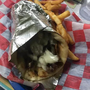 Greek Philly Cheese Steak