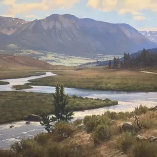 Sneak peak for "Into the Wilderness: Winder River Range, Wyoming"! October 25th 5pm-8pm. Painting by Chuck Marshall