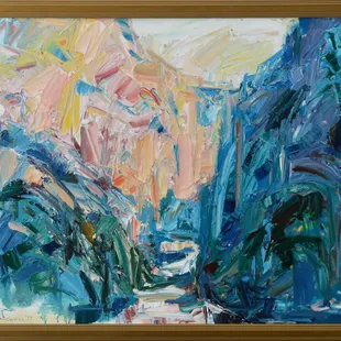 SOLD: Jack Meanwell, Canyon Shapes, Oil on Canvas, 24" x 20"
