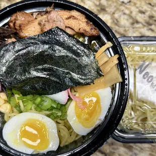 Shoyu ramen with extra noodles