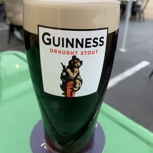 a pint of guinness