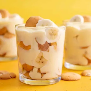 a dessert in a glass