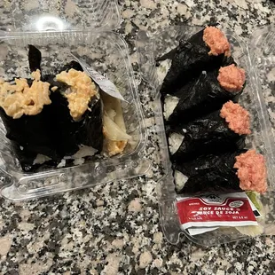 Spicy Shrimp Onigiri, Spicy Tuna Onigiri