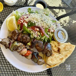 Beef Souvlaki Plate