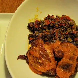 Greens and chicken  Min