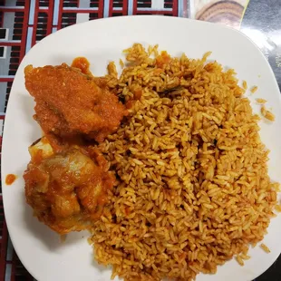 Jollof with turkey