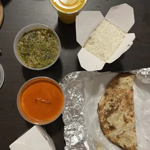 Butter Chicken, Lamb Saagwala